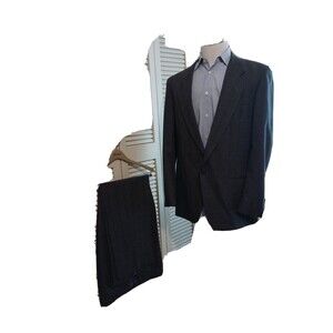 Cellini 2pc Mens Suit sz44L  Grey 2button 24s1